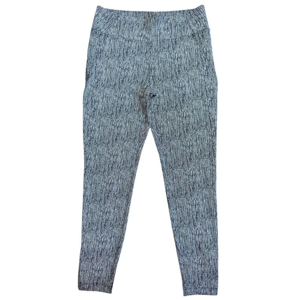 Athleta Delancey Skyline Textured Tight Legging GRay Herringbone Sculptek Sz: M